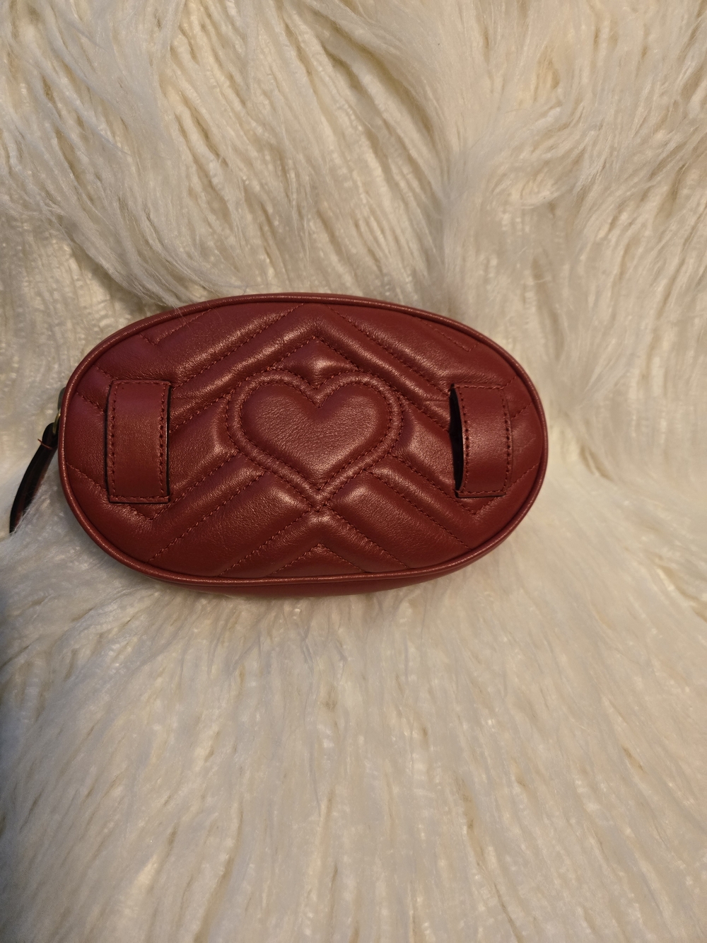 Gucci Red GG Marmont Mini Belt Bag - Picture 3 of 6